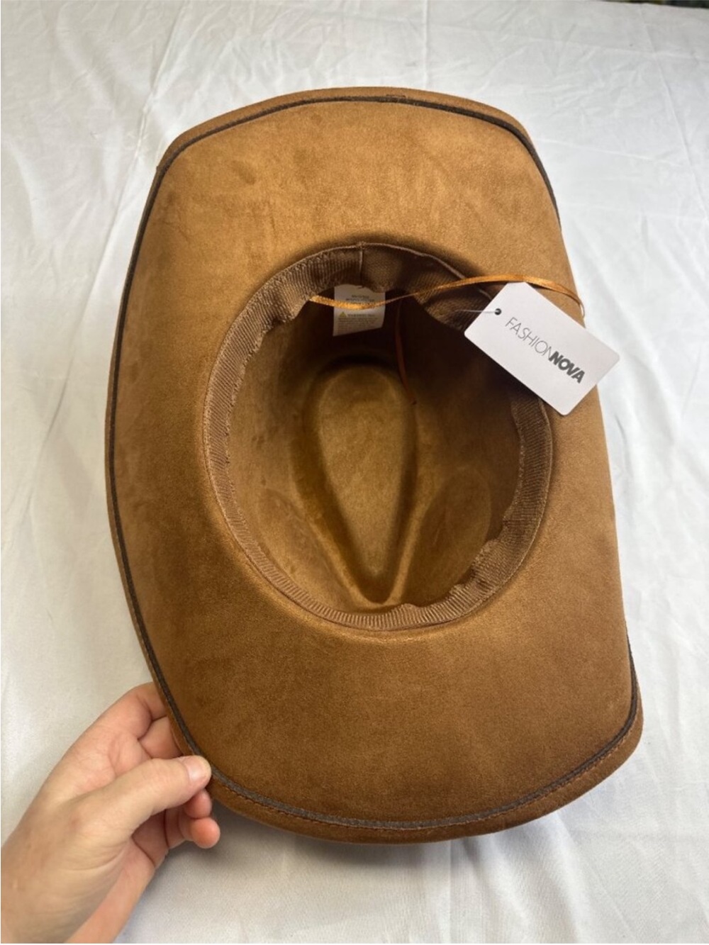 Brown Western Cowboy Hat with Turquoise Concho Band - Picture 3 of 6